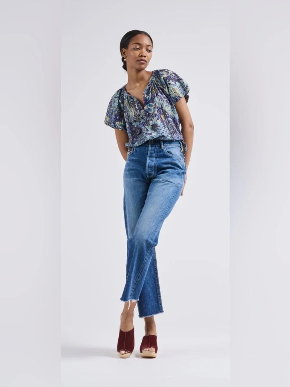 Ulla Johnson NWT Issa Portofino Short Sleeve Tunic Top Blouse Shirt **Size 6** - Picture 1 of 10